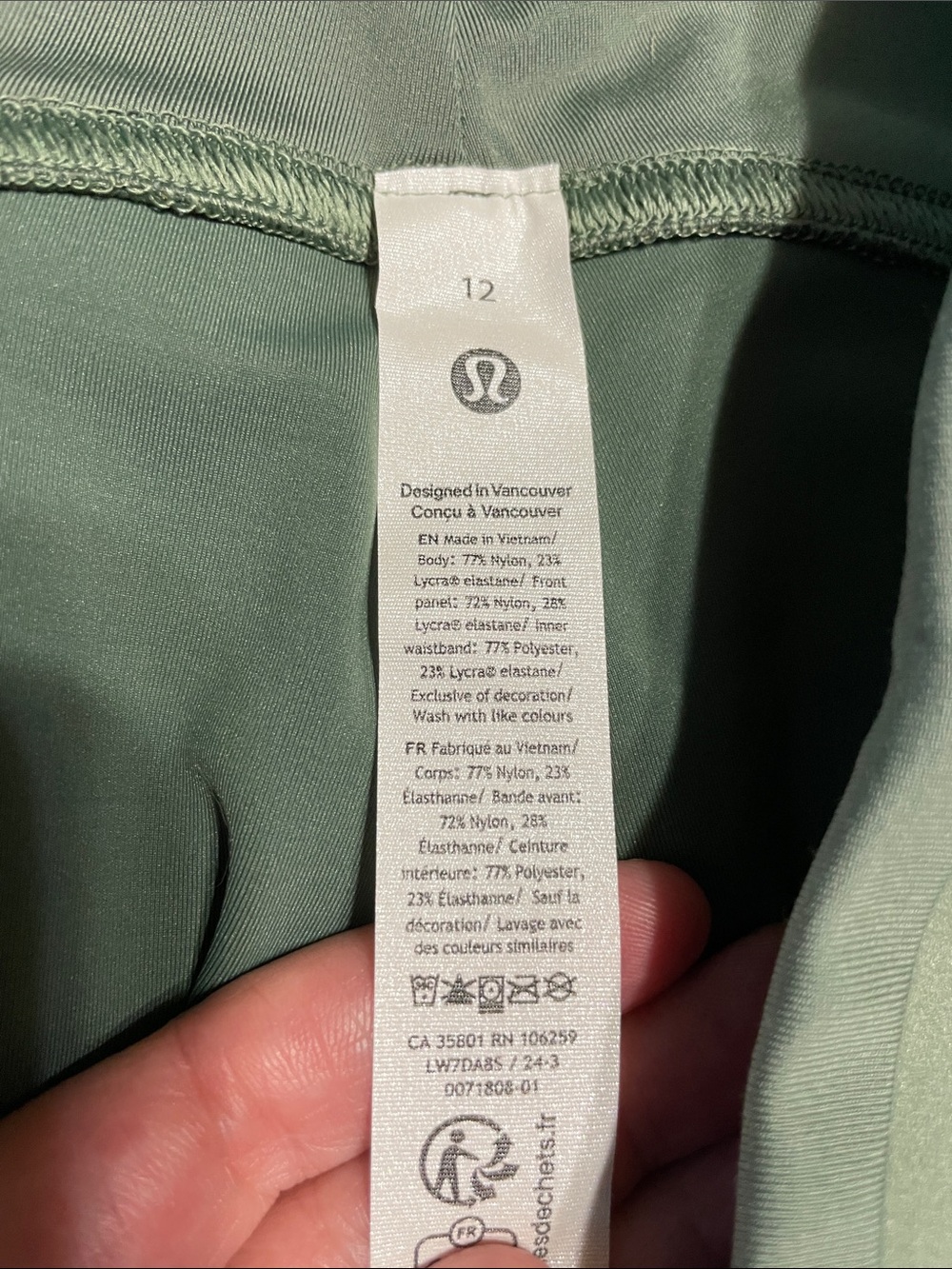 Lululemon NWT License to Train HR 2” Logo Shorts Womens Size 12 Grey Eucalyptus - Picture 6 of 10